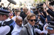 The English actor-comedian is facing allegations of s*xual assault and r*pe, alongside other serious charges (Image via Karwai Tang/WireImage/Getty)